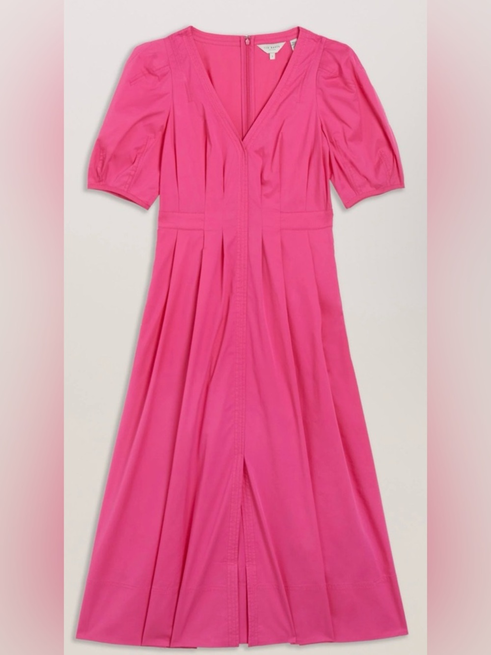 NWT Ted Baker Whimsical Puff Sleeve Midi Dress (Size 3 )